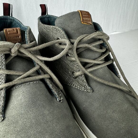 Ben Sherman Men’s Casual Sneakers Size 11, Grey Fabric/PU Upper, Trendy Design - Picture 7 of 16